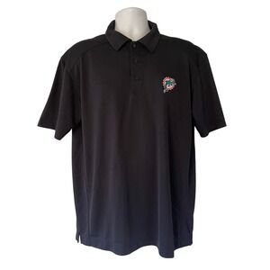 Cutter & Buck Mens Miami Dolphins NFL Polo Shirt Navy BlueCB DryTec Large